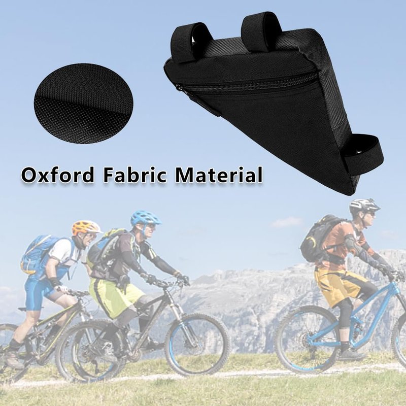YSUNXINCT Bicycle Triangle Frame Bag, Oxford Cloth, Waterproof, for Phone, Wallet, Keys, Tools, Black