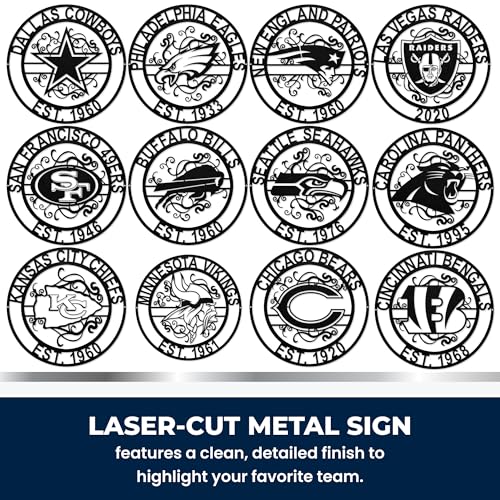15-Inch Round Laser Cut Metal Sign - San Francisco 49ers