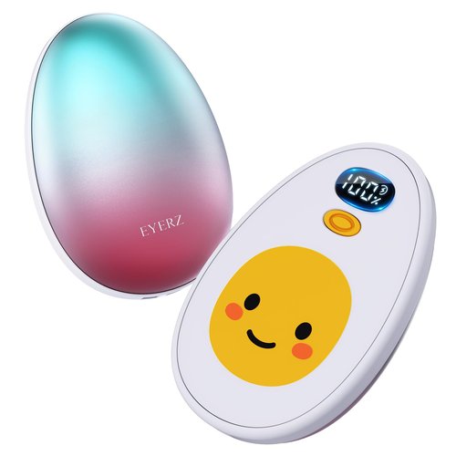 Hand Warmers Rechargeable 2 Pack, Egg Electric Hand Warmers with LED Display & 4 Heat Levels, Magnetic Hand Heater for Women, Kids, Men, Raynauds Essentials, Gifts for Christmas, Birthday, Valentine