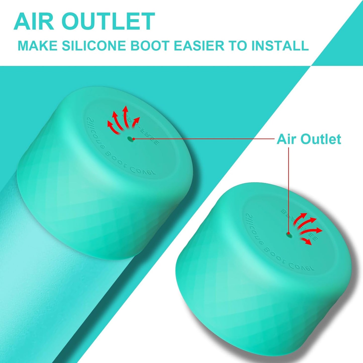 Owala Silicone Boot - Anti-Slip Protective Sleeve for 24 oz, 32 oz, 40 oz Stainless Steel Water Bottles