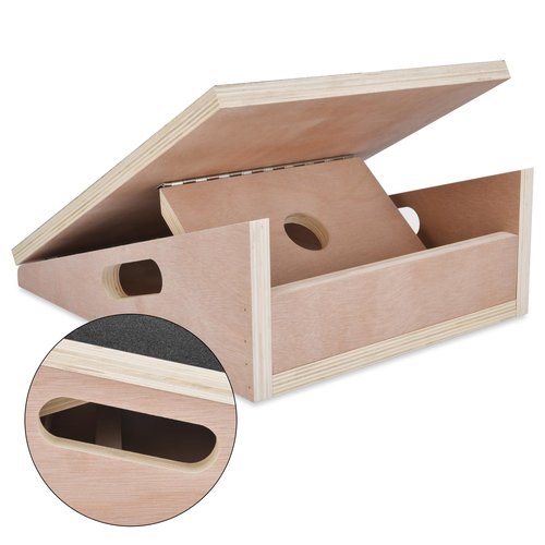Slant Board for Calf Stretching, Portable Wooden Calf Stretcher - Adjustable Incline Board for Knees Ankle Heel Feet Leg
