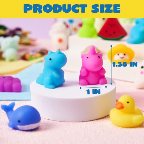 JOYIN Mochi Squishy Toys Set - 25 Random Mini Squishies for Kids | Kawaii Stress Relief & Party Favors