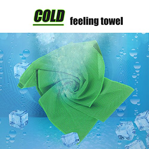 Cooling Towels for Neck & Face - 40" x 12", Pack of 10