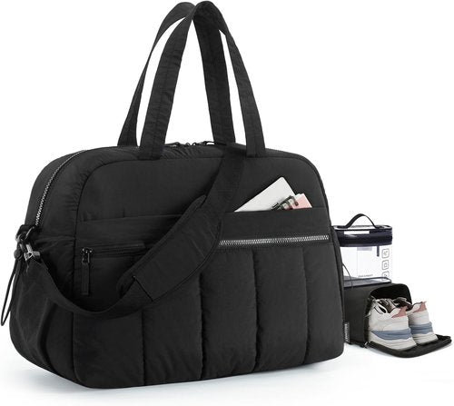 BAGSMART Gym Bag for Women - Lightweight Travel Duffle with Wet Pocket | Water-Resistant Design