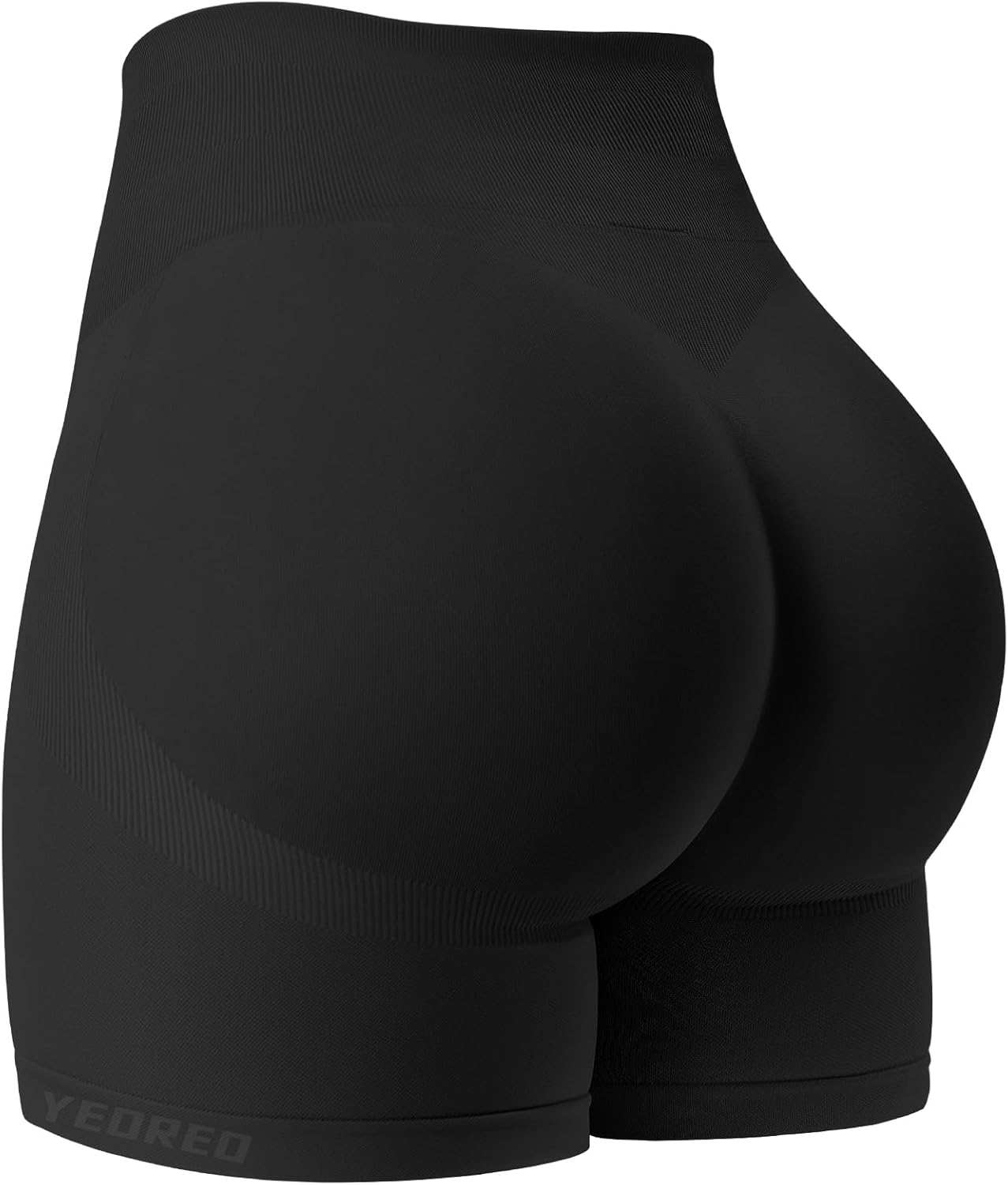 YEOREO High Waisted Gym Workout Shorts for Women - Tummy Control & Seamless Design | 5" Length