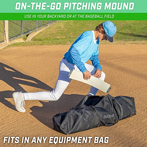GoSports Baseball & Softball Pitching Rubber - 18-Inch Youth Practice Mound