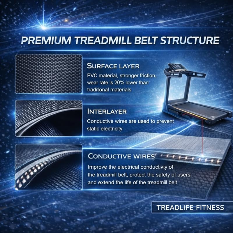 Treadmill Belt Replacement 263241 - Compatible with NordicTrack T6.1