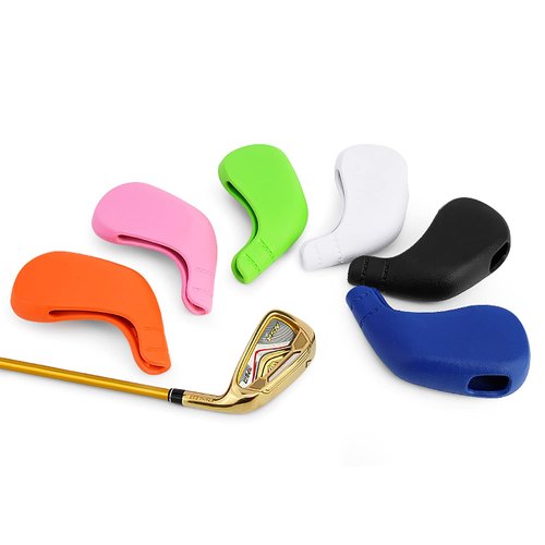 PGM Golf Club Covers, 10pcs Protective Washable Golf Iron Head Covers Set with Number Opening, Easy On and Off, Fits Right Handed Brands
