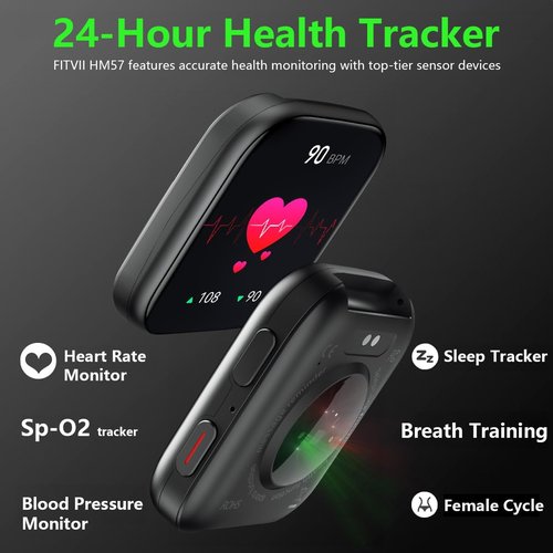 FITVII Smart Watch - Health & Fitness Tracker with 24/7 Heart Rate, Blood Pressure & Sleep Monitoring | 120+ Sport Modes