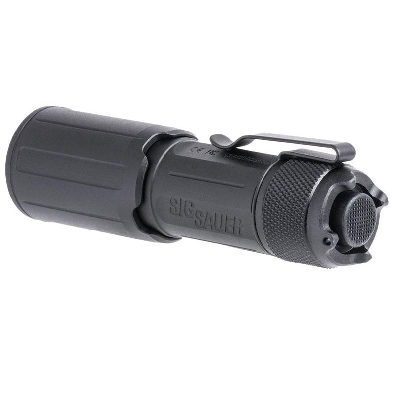 Sig Sauer Foxtrot-EDC 1350 Lumens Durable Waterproof Tactical Handheld Flashlight with Metal Deep Carry Pocket Clip, Copmact
