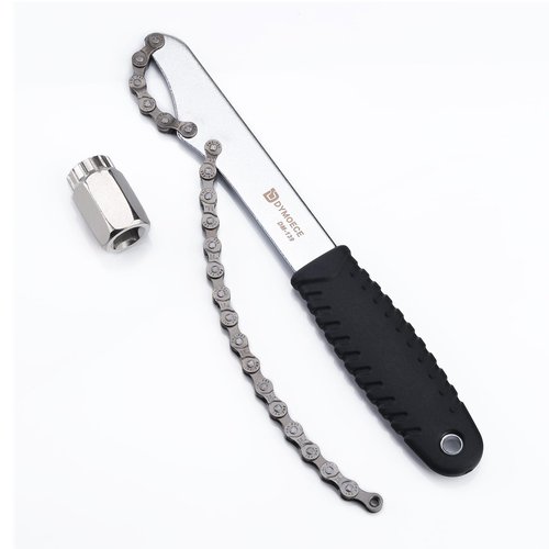 Dymoece Bike Cassette Lockring Removal Tool Bicycle Chain Whip Tool Kit Sprocket Remover Kit Compatible with Shimano Sram Freewheel Turner Install Removal