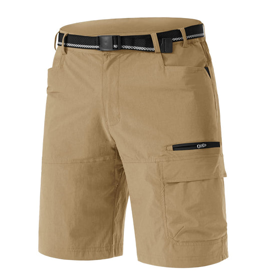 TACVASEN Mens Hiking Cargo Shorts 10" Waterproof Breathable Travel Work