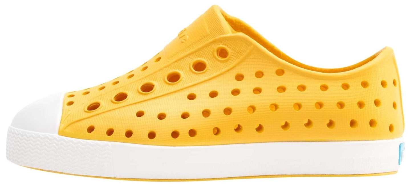 Native Shoes Unisex-Kids Jefferson Sneakers, Pollen Yellow/Shell White, 6 Toddler