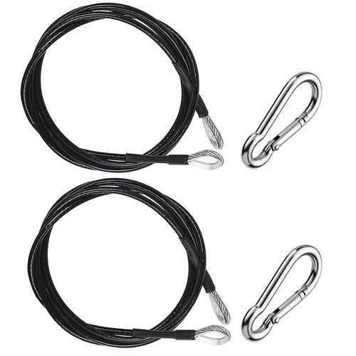 LOOEEL 2 Pack 39 Inch Fitness Extension Cable,Fitness Extension Rope Attachments Home Gym Cable Pulley System Fitness Cable for Tricep Pull Down and Leg Exercise Home Gym Machine Accessories