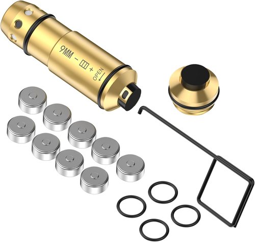 9MM Laser Training Cartridge - Chamber Extractor Tool for Dry Fire Practice & Shooting Training