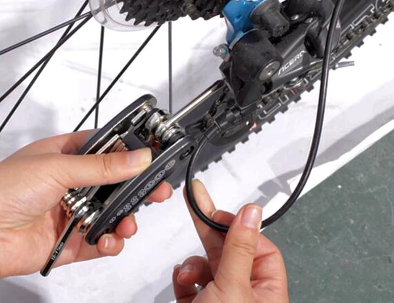Zuobeiyi Bike Repair Kit - 16 in 1 Bike Multitool with Tire Levers Hex Spoke Wrench for Road Mountain Bikes Cycling Maintenance, 27 Pieces