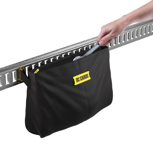 DC Cargo Mall E-Track Storage Bag for Trailers - Heavy-Duty 14 in x 24 in Canvas Zippered E-Track Bag - Weight Capacity 50 lb. - E-Track Accessories
