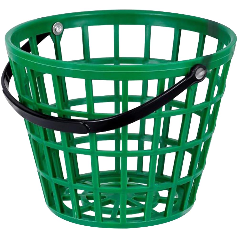 Golf Ball Basket Portable Golfball Storage Container with Handle Ball Storage Basket for Easy Carrying and Stackable Outdoor Golfball for Practice and Course Use