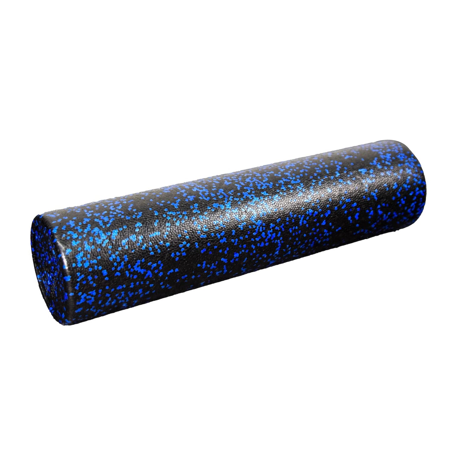 NEXO Fitness High-Density Round Foam Roller for Muscle Soreness Recovery, Exercise, Massage - 18", 24", 36" Blue Fleck (24 Inch)