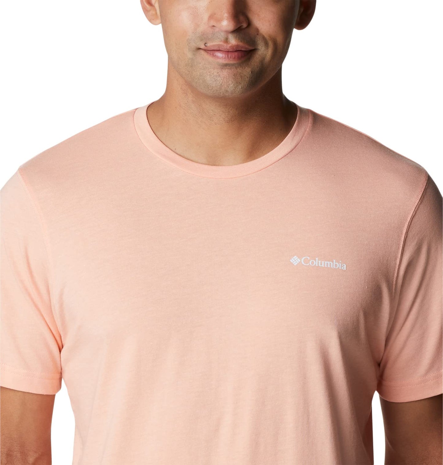 Columbia Men's Big & Tall Thistletown Hills Short Sleeve, Coral Reef Heather, X-Large B&T