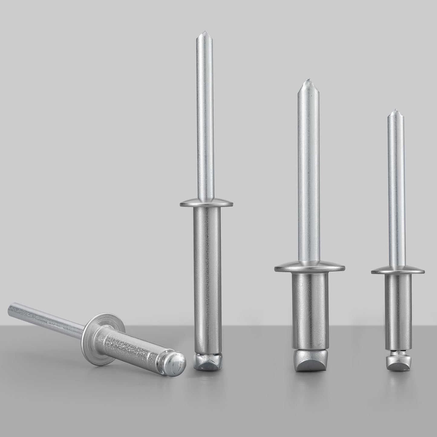 BNUOK 100pcs 3/16" x1/2" Stainless Blind Rivets,Pop Rivets,304 Stainless Steel Grip and Steel Mandrel, 4.8 x 12mm