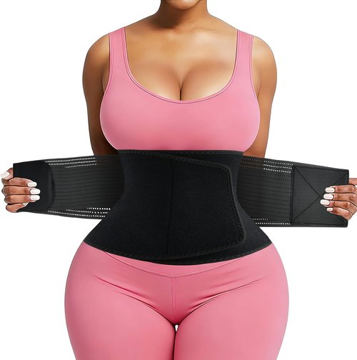 Lisacool Waist Trainer for Women - Sweat Band Waist Trimmer for Effective Belly Slimming | Adjustable Fit