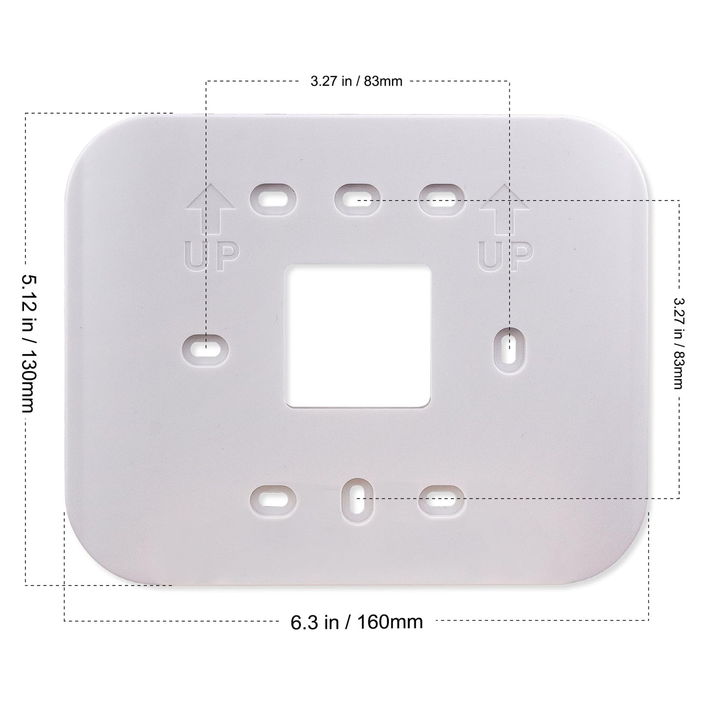 Suuwer Wall Plate Cover 6.3"L x 5.12"H x 0.2"D，Made for the Suuwer Thermostat