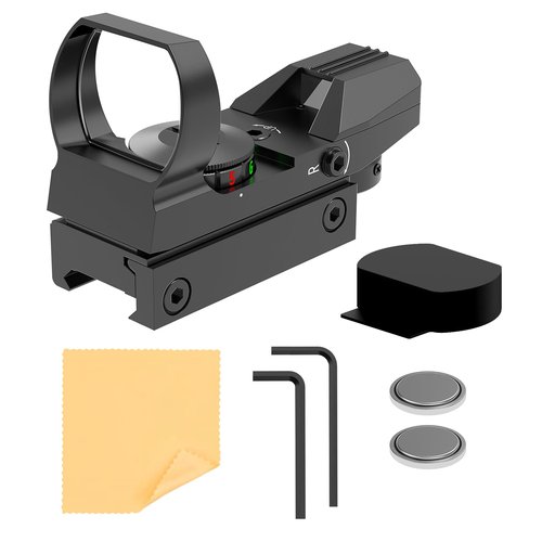 LFHEYI Red Dot Sight 20mm Rail 4 Different Reticles, Red and Green Dot Gun Scope
