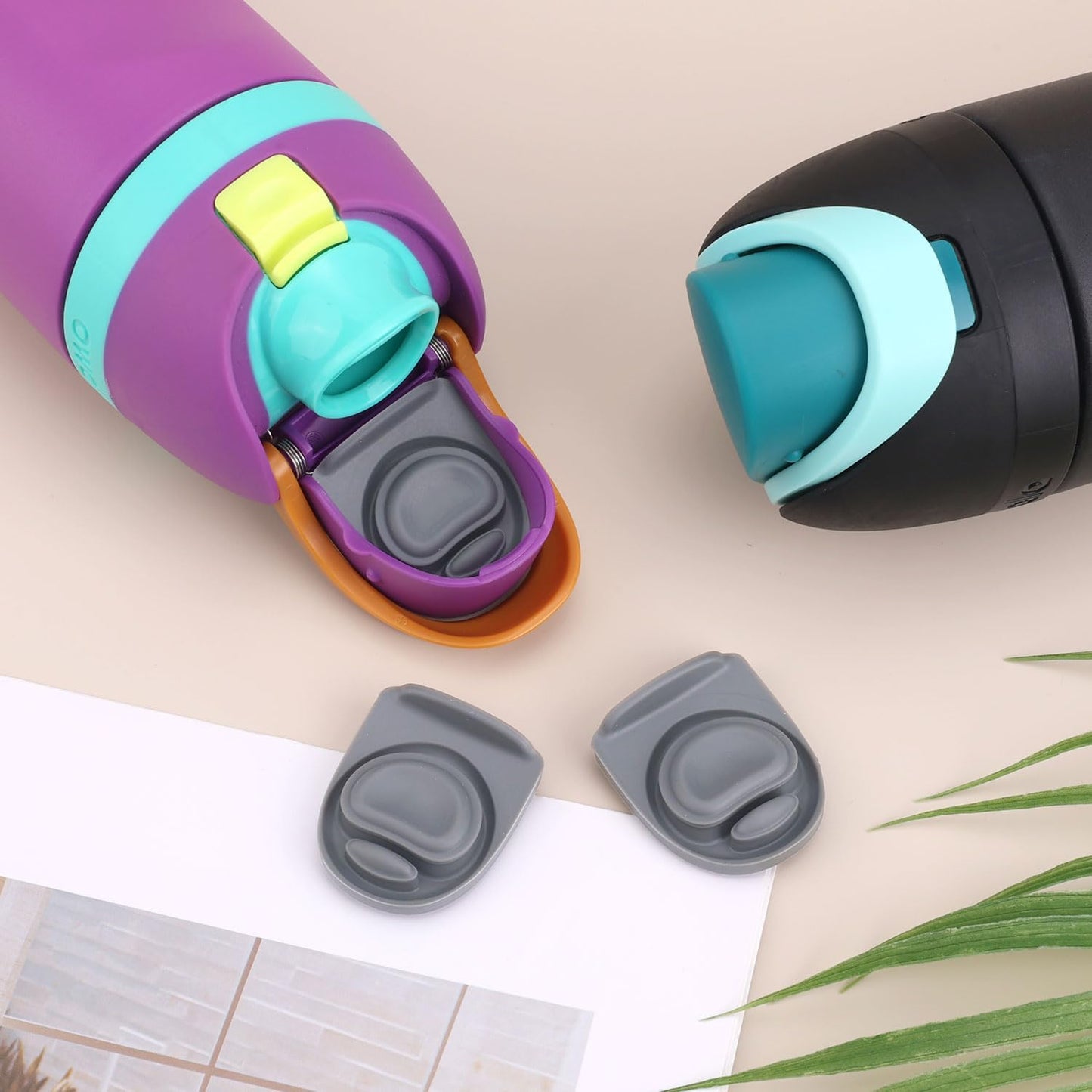 PEUTIER Replacement Stoppers for Owala FreeSip Water Bottles - BPA-Free Silicone Gaskets | 3-Pack