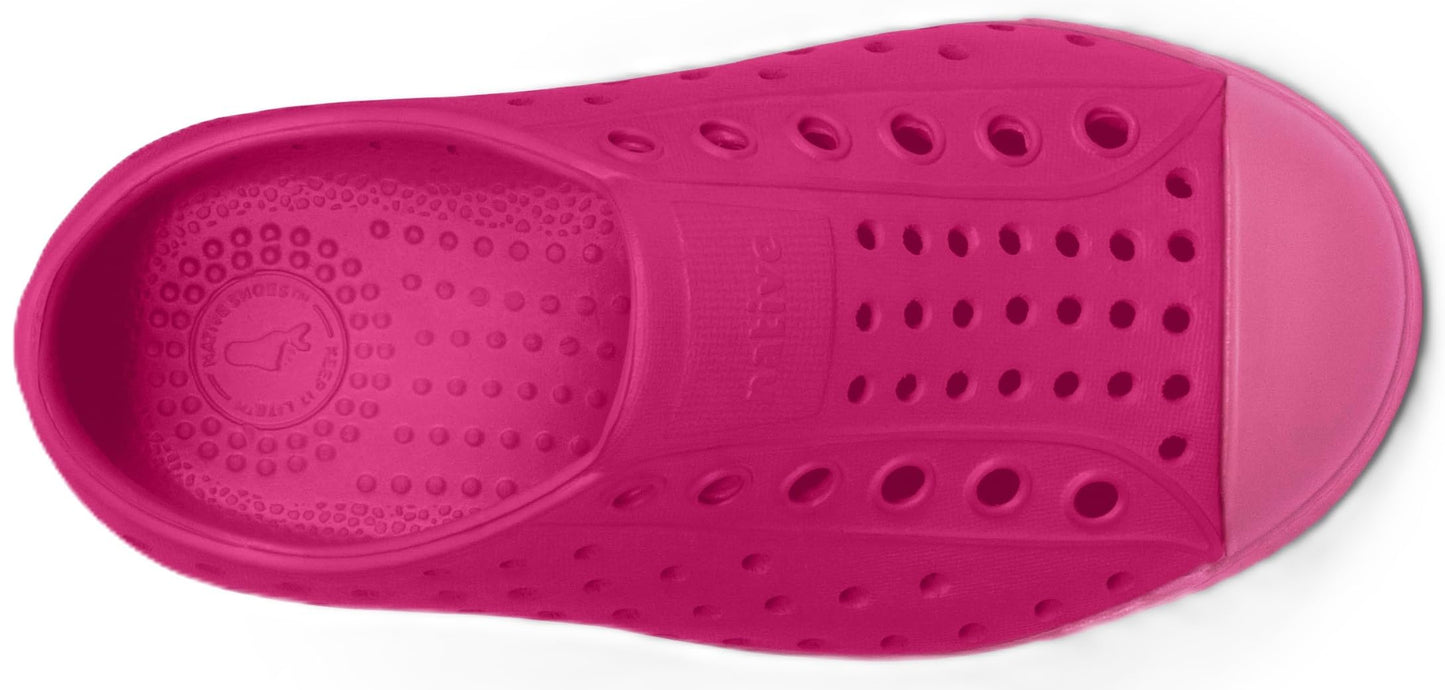 Native Shoes Unisex-Kids Jefferson Sneakers, Radberry Pink/Azalea Pink, 4 Big Kid