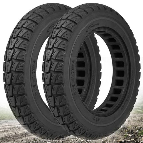 GLDYTIMES 10X2.0 Solid Tire, Off Road, Replacement for 10x2-6.1 10x2/54-152 Scooter Tire Stock Tire, Fit for Gotrax G4 GXL V2 Electric Scooter