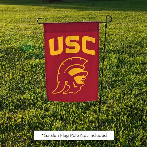USC University of Southern California Desert Cactus Garden Flag - Red, Double-Sided 3-Ply Outdoor Banner