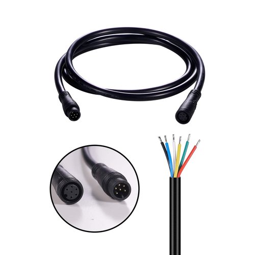 baluoqi Extension Cable 2Pin/3Pin/4Pin/5Pin/6Pin/8Pin/9Pin Waterproof Plug Works for Electric Bicycle Light/Throttle/Ebrake/Display Extend Cable (6pin 50cm)