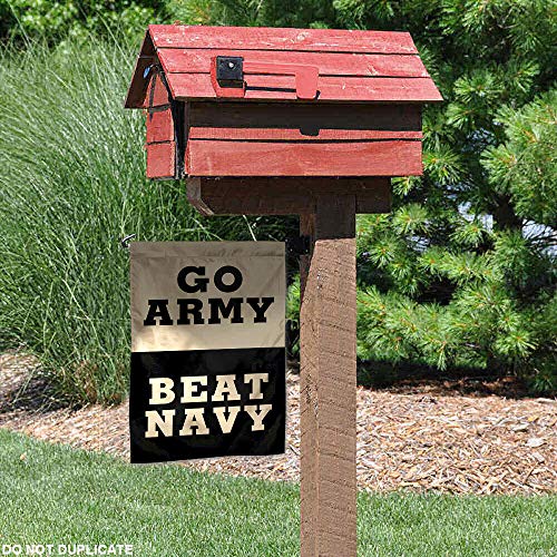 US Army Beat Navy Garden Flag - 13x18 in, Double Sided Polyester