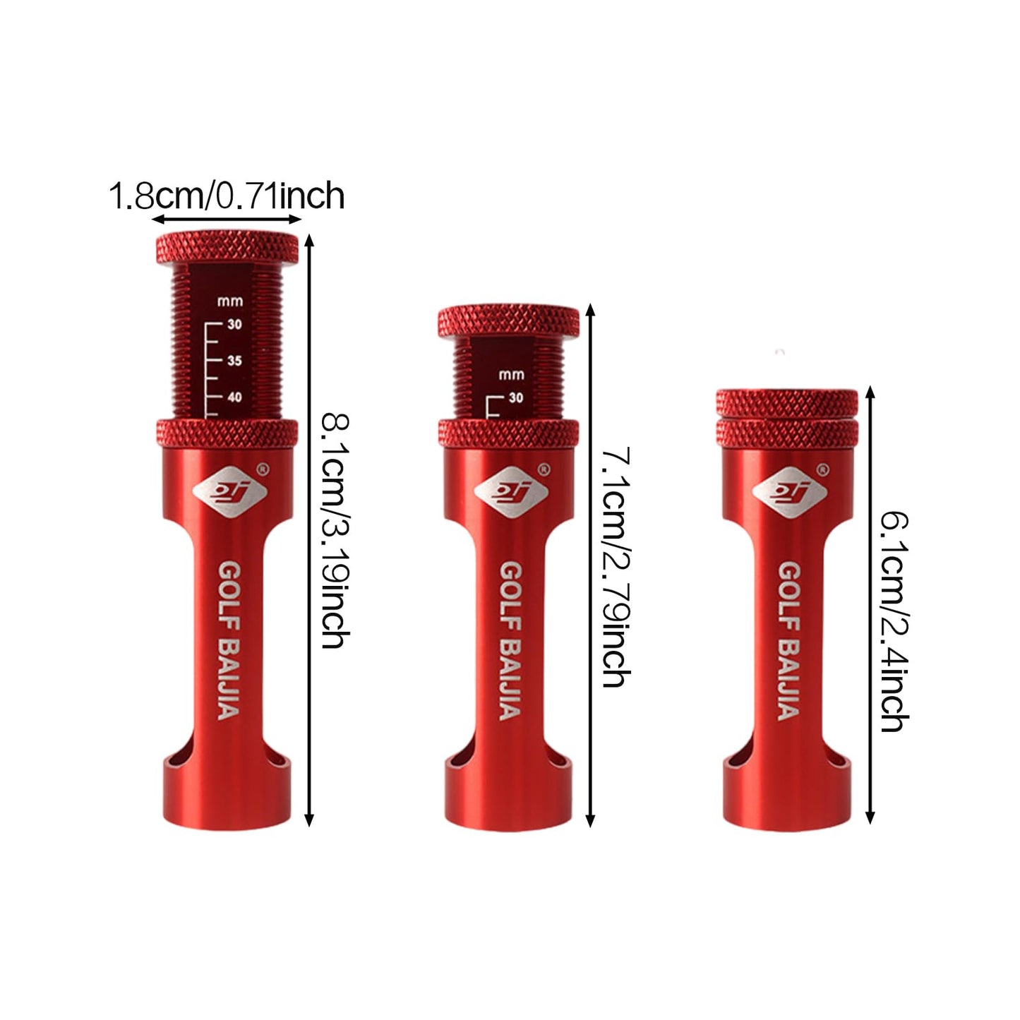 Tizee Golf Tee Magic Mate - Precision Golf Tee Height Adjuster and Lifter, Lightweight Alloy Tool for Optimal Trajectory and Consistent Shots (Silver)