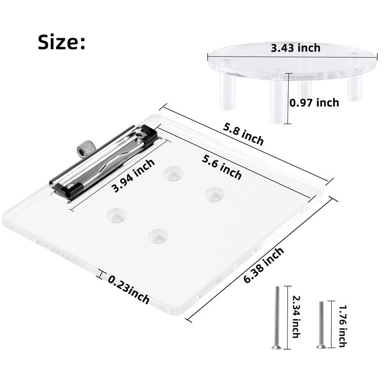 AIPSET Golf Cart Scorecard Holder w/Pencil Holder Compatible with EZGO Club Car Yamaha and Other 5-6 Holes Golf Cart Steering Wheel, Firmly Clamp & Adjustable Pen Spring Loop, Easy to Install & Record