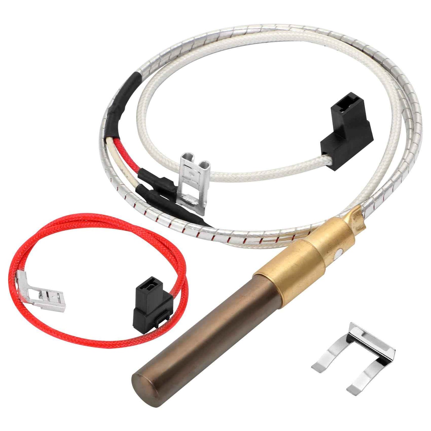 21" 100112328 Thermopile for Water Heater, 750 Mini-Volt Thermocouple Compatible with Reliance, Whirlpool, A.O.Smith, Kenmore, American Water Heater, Replace Model 6911197, 9007872005, 100094024, etc.
