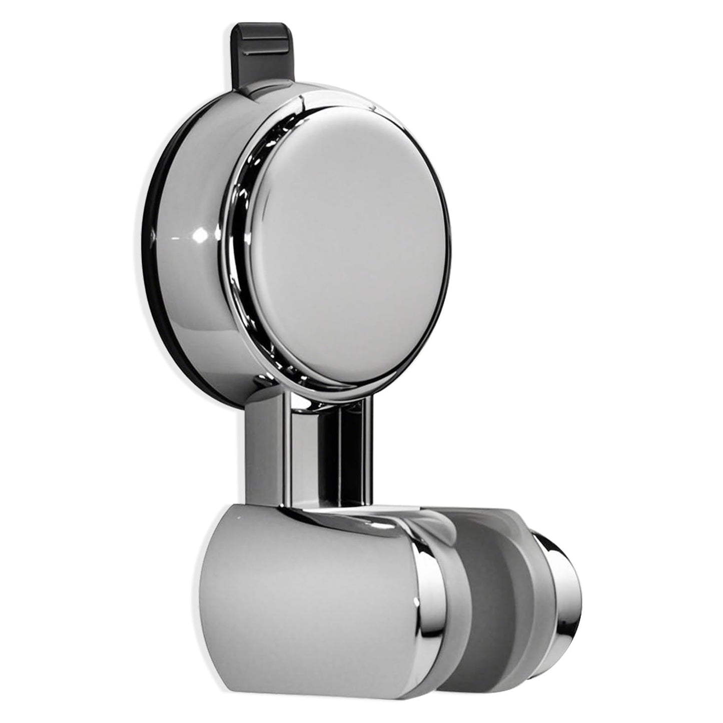 Suction Cup Hand held Shower Head Holder- Reusable - 5 Angles Adjustable - Bathroom Wall Mount Shower Wand Holder - Polished Chrome
