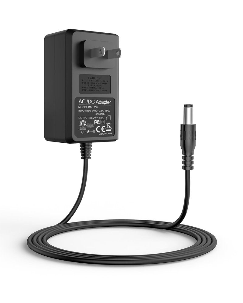 25.2V 1.5A Charger for Segway Ninebot C2 Pro & E2 Plus, 5.5mm x 2.1mm DC Adapter for ZING C8 C10 C20 & Gyroor H30 Electric Scooter