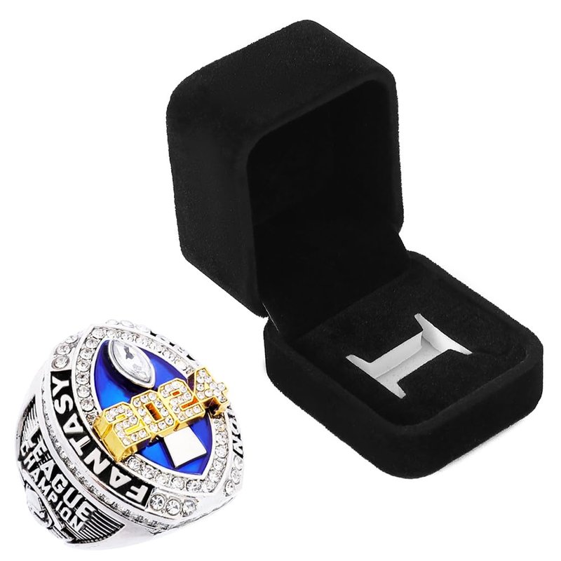 guancrown Fantasy Football Championship Ring 2024 Award Prize Sports Winner FFL Champion Ring (one, Size 11)