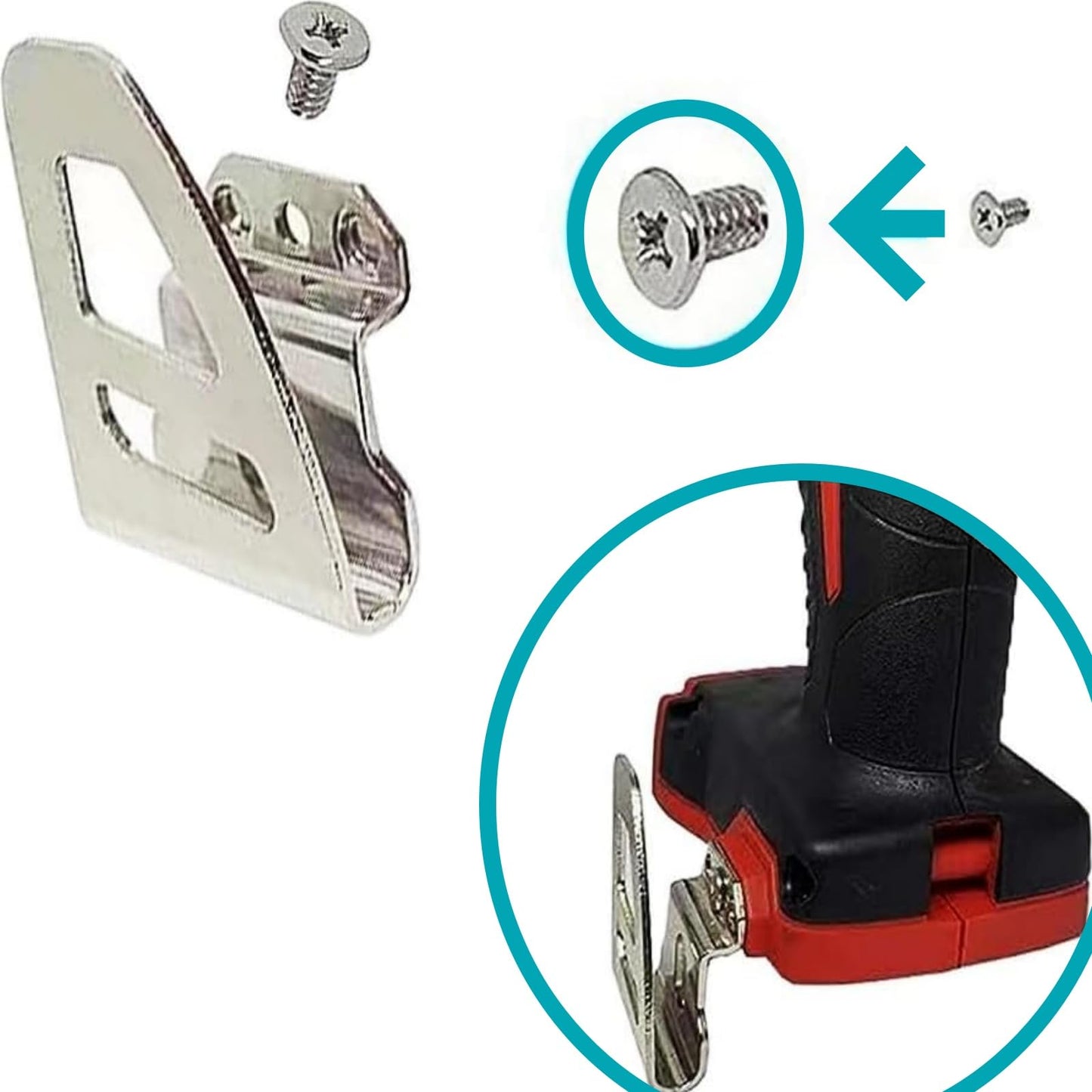 10 Packs Belt Clip 42-70-2653 Hook Compatible with Milwaukee M18 Impact Driver Hammer Drill For Work Tool 2604-20, 2797-22,2604-22CT,2604-22