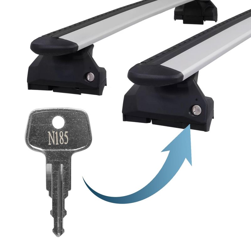 seork Car Rack Replacement Key N185 (2 Pcs) Fits for Thule Compatible Roof Racks, Cargo Box, Carriers, Crossbars Code N185