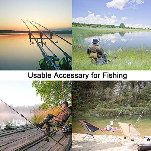 20 Pcs Fishing Rod Alarm Bells - Loud Dual Alert Clips in Red & Green