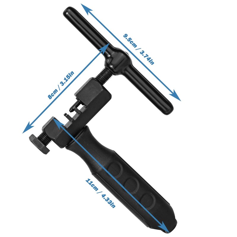 Oumers Bike Chain Breaker Tool, Universal Bike Chain Cutter Tool for 7 8 9 10 11 Speed with Spare Replaceable Pin