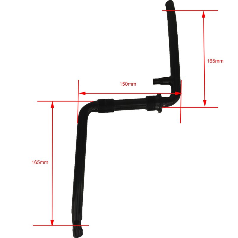 WDWLYPGM Wide One Piece Bike Crank to Crank Assembly Kit, 1 pc Crankarm Set (Black-Length of Arm:165mm/6.496")