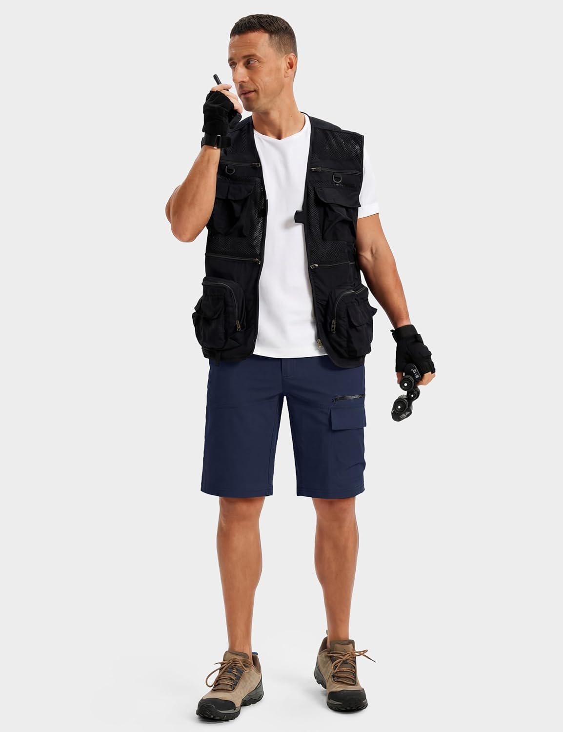 TACVASEN Men's Quick-Dry Outdoor Cargo Shorts - Water-Resistant & Casual for Hiking | Summer Wear