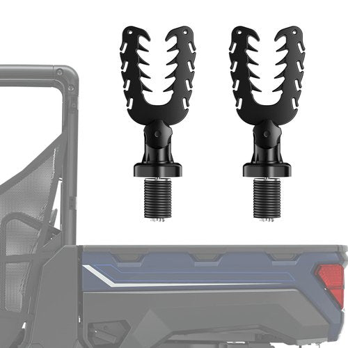 KEMIMOTO UTV Tool Holder Rack, Tie Down Anchor Compatible with Polaris Ranger General, Tool Holder Rack with Rubber Snubbers for Added Security