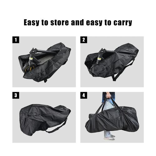 Electric Scooter Bag Storage Heavy Duty 840D Electric Scooter Carrying Bag with Double Open Waterproof Zipper Universal Scooter Accessories for Mijia M365 M365 Pro Xiaomi Segway Max G30 F Series