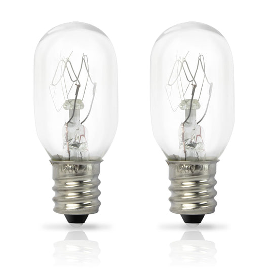 Gfdoso 2Pcs 20W 120V Incandescent Bulb Replacement for Conair RP34B Illuminated Makeup Mirror – E12 Candle Base, 2700K White Light