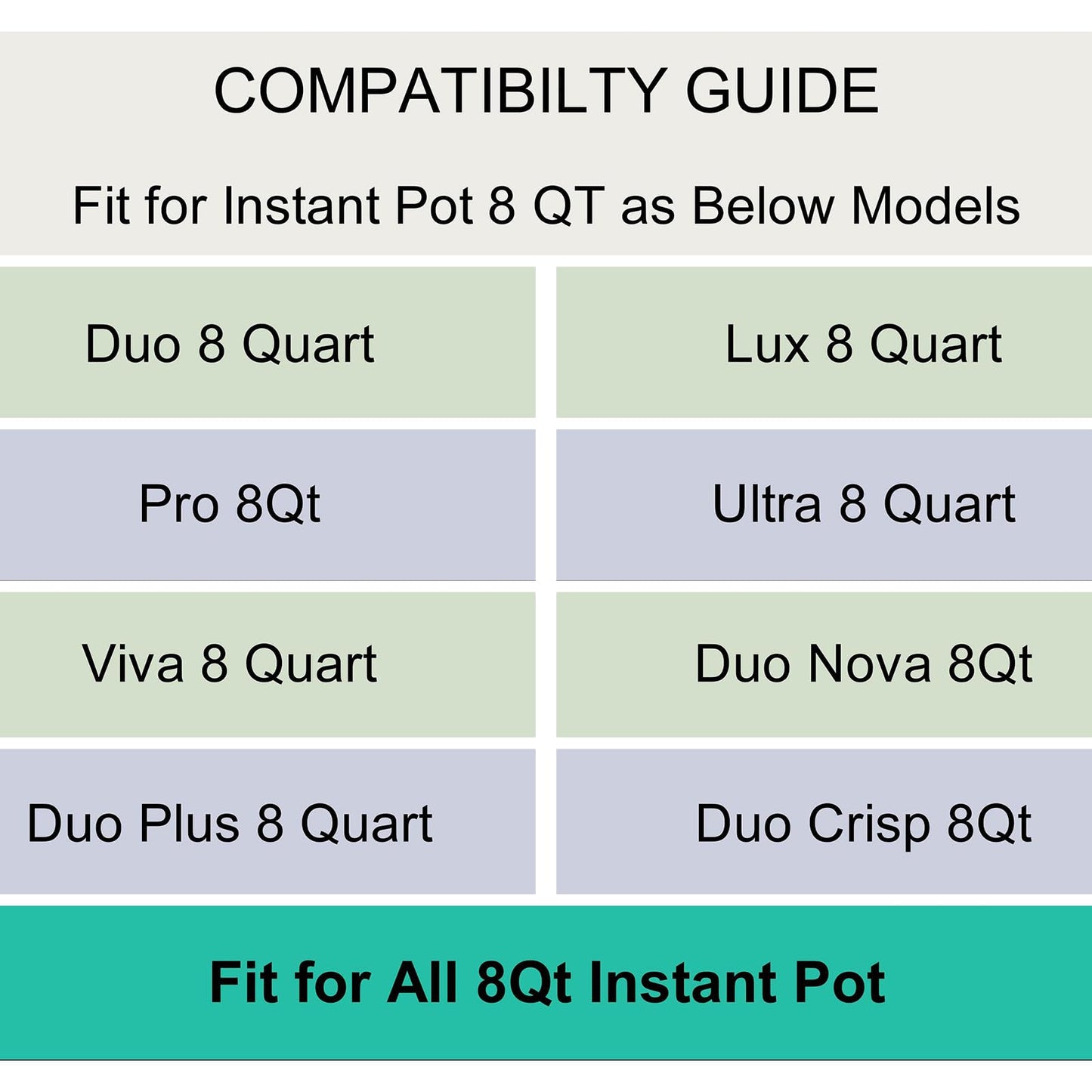 Silicone Lid for Instant Pot 8QT (10.23IN), Premium Silicone Cover Accessories Fits Instant Pot 8 Quart, Reusable Lid Replacement for Instantpot Inner Pot, Bowl and Microwave Cover for Food